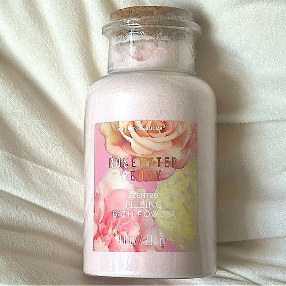 Simple Pleasures Rosewater Peony Scented Fizzing Bath Powder! - Picture 4 of 4